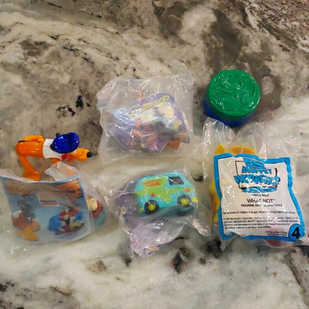 (6) Assorted Burger King Kids Meal Toys 1995-1999
